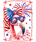 Patriotic Flamingo