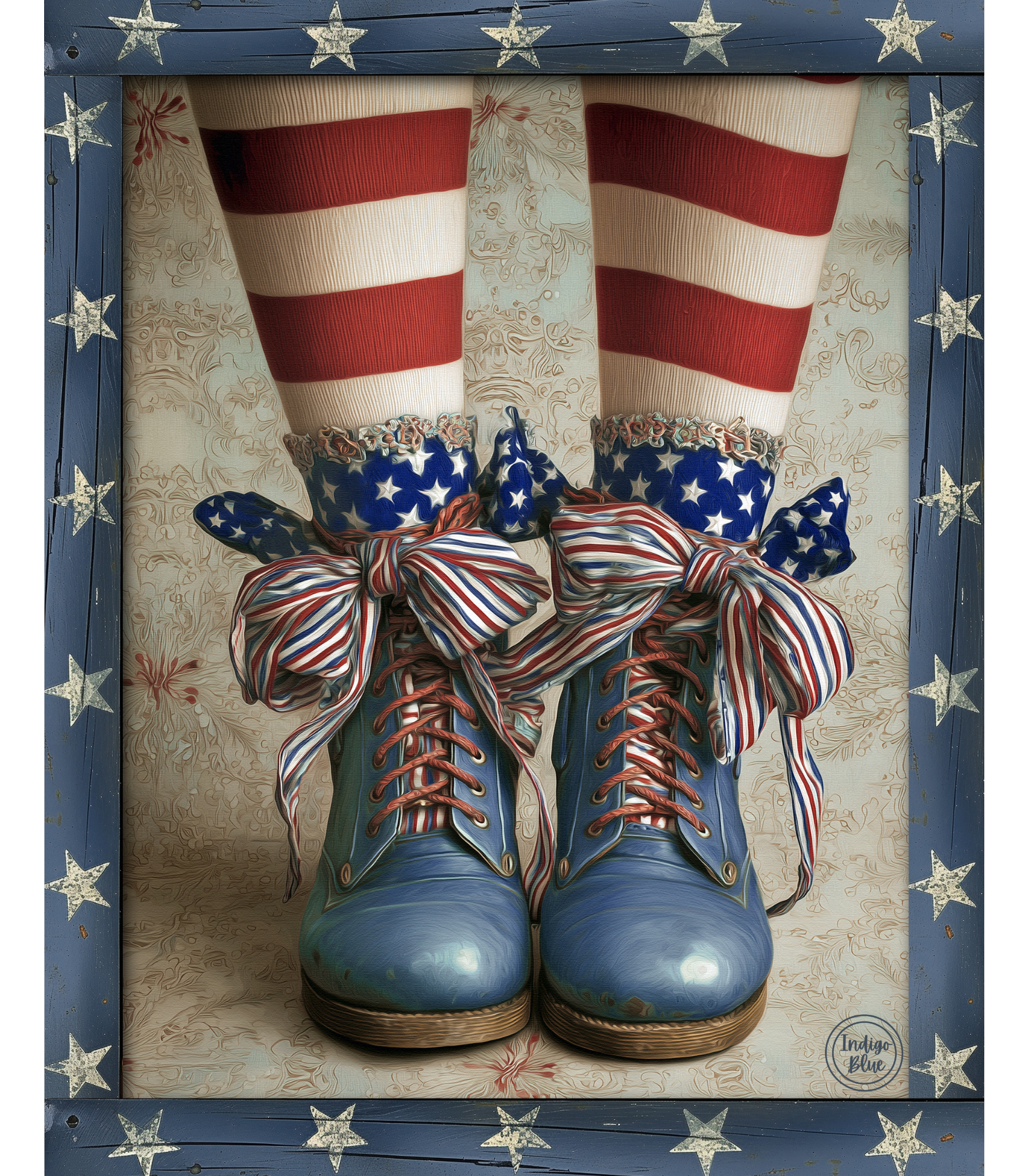 Patriotic Cutsey Boots