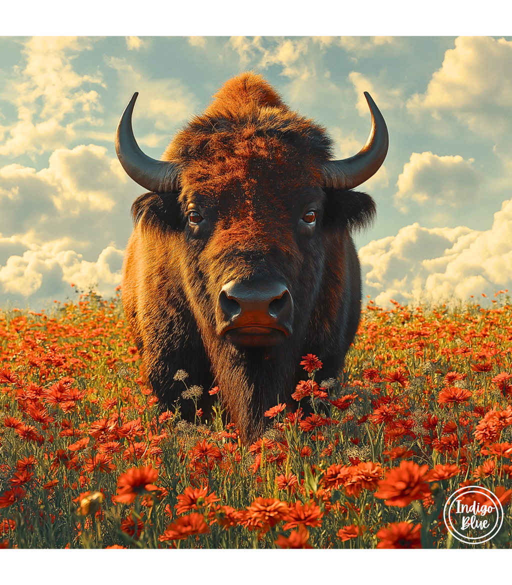 Wild Bloom Bison