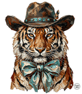 Turquoise and Tiger Stipes