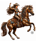 Gilded Rodeo Cowgirl