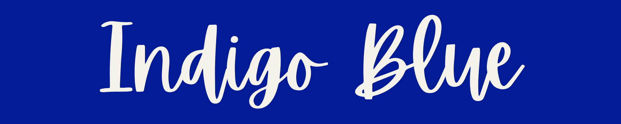 Indigo Blue