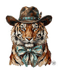 Turquoise and Tiger Stipes