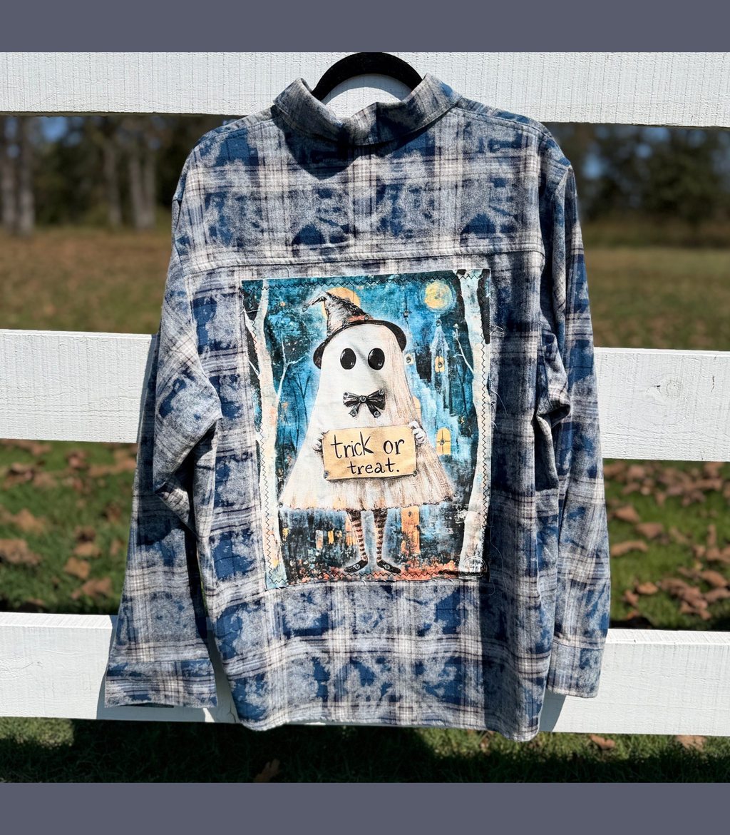 Trick Or Treat Plaid (Blue)
