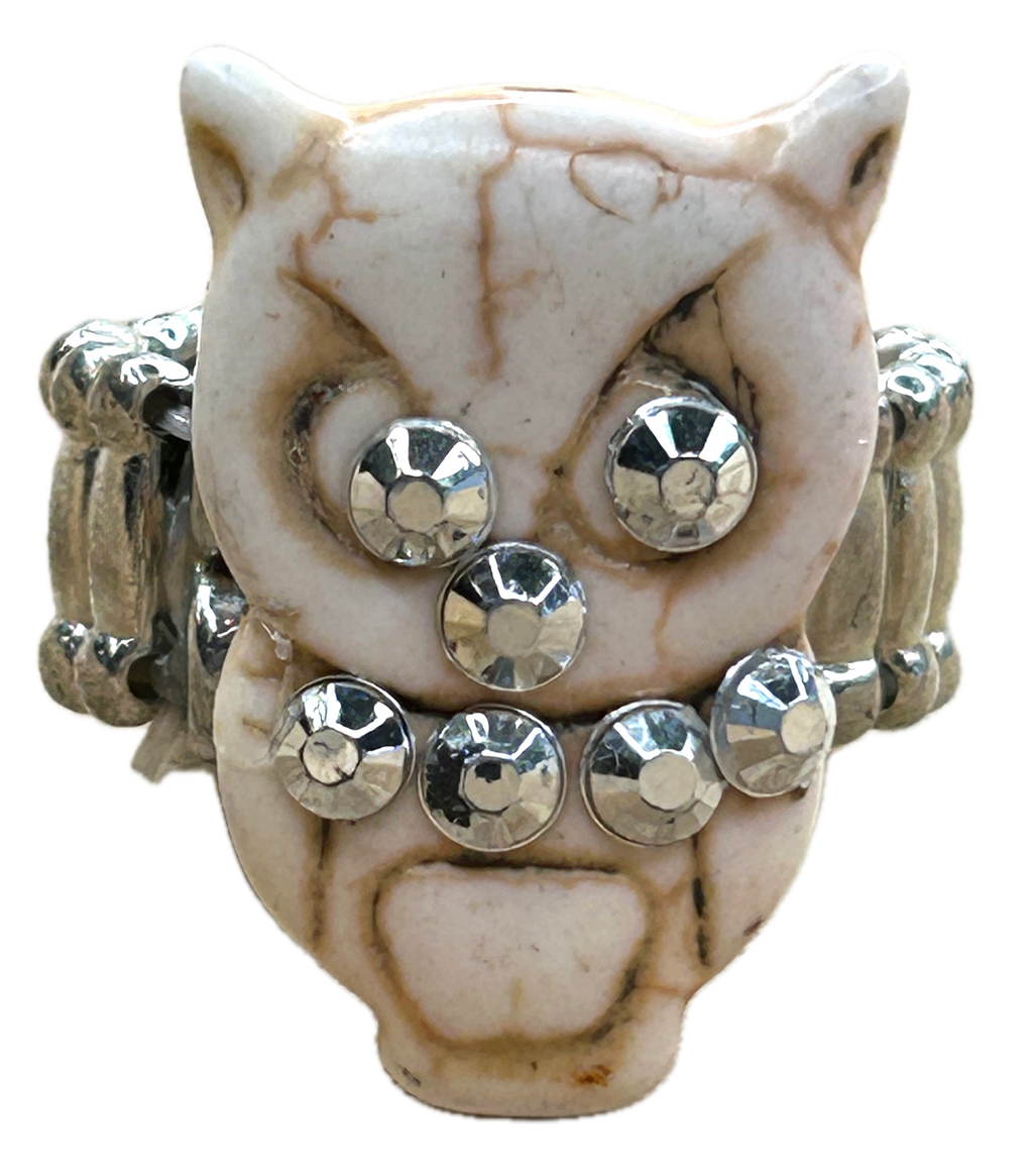 Blingy Owl Stretch Ring