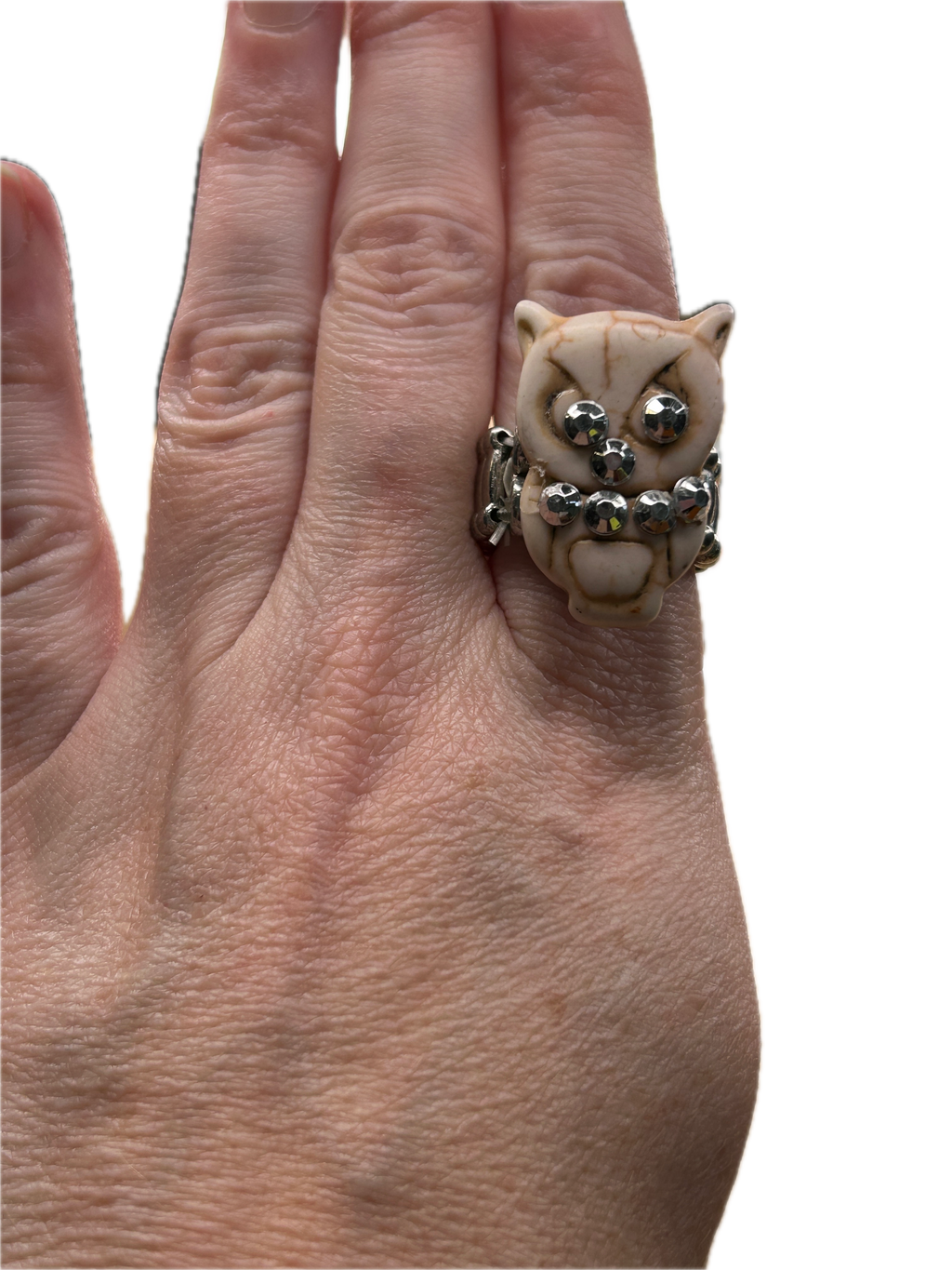 Blingy Owl Stretch Ring