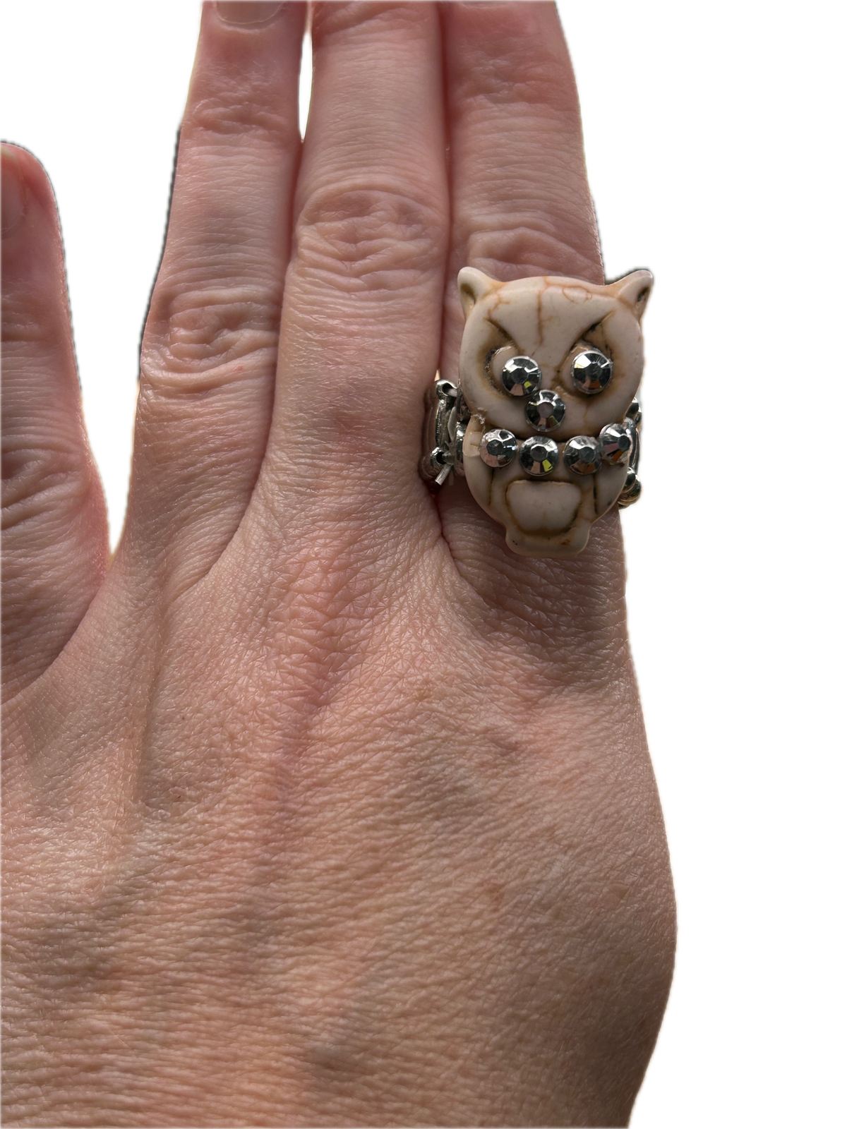 Blingy Owl Stretch Ring