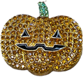 Eclectic Colorful Blingy Jack-O-Lantern Necklace (Eclectic Ruby Red Original)