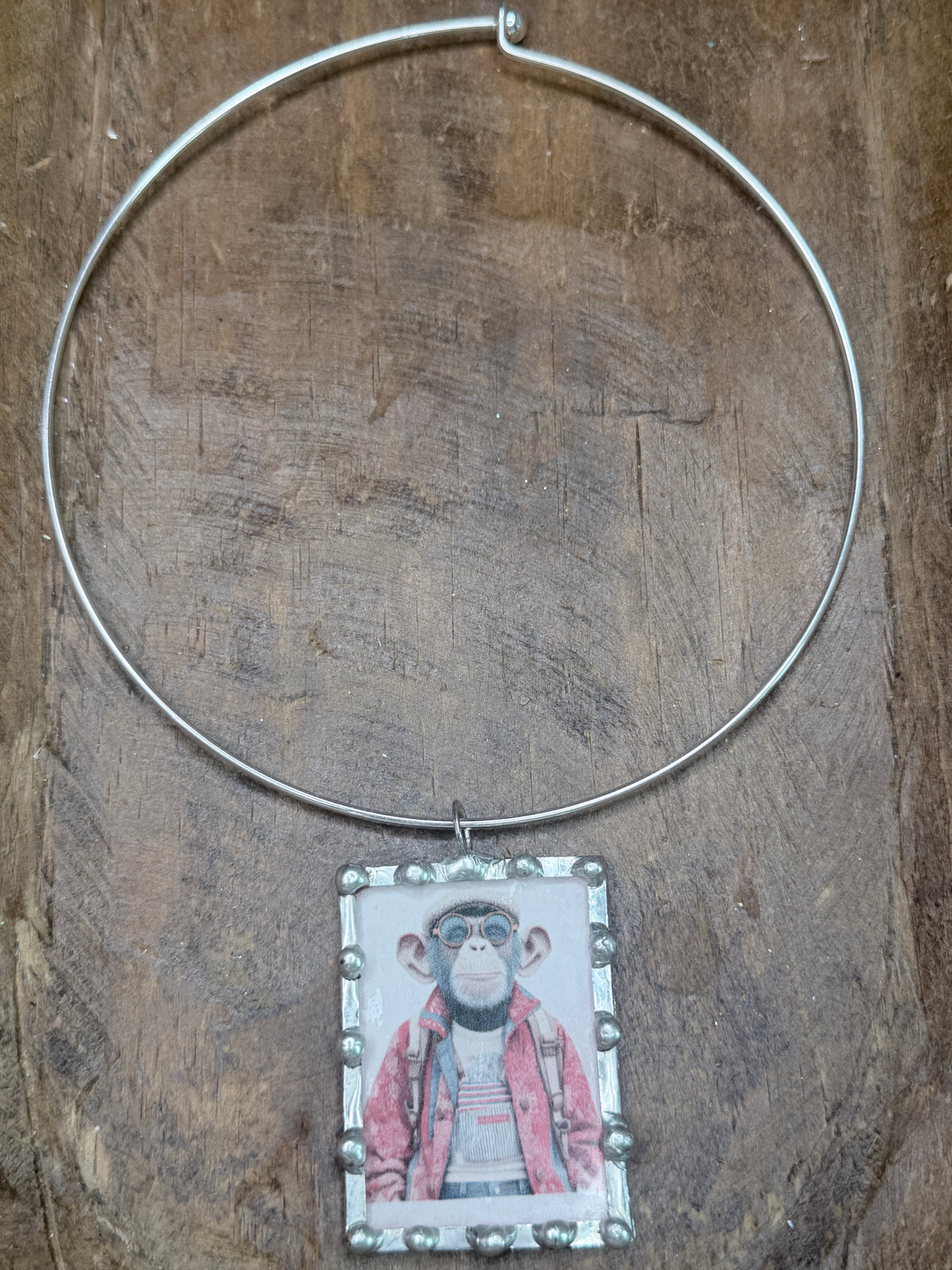 Backpack Monkey Business Soldered Necklace