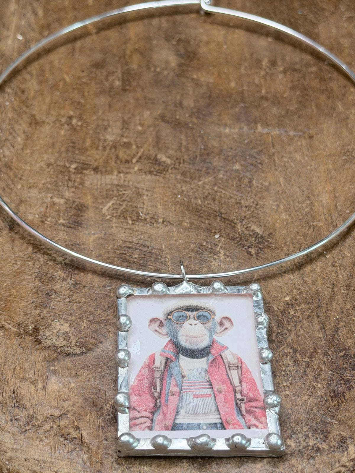 Backpack Monkey Business Soldered Necklace