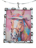 Wild Painted Horse Soldered Necklace
