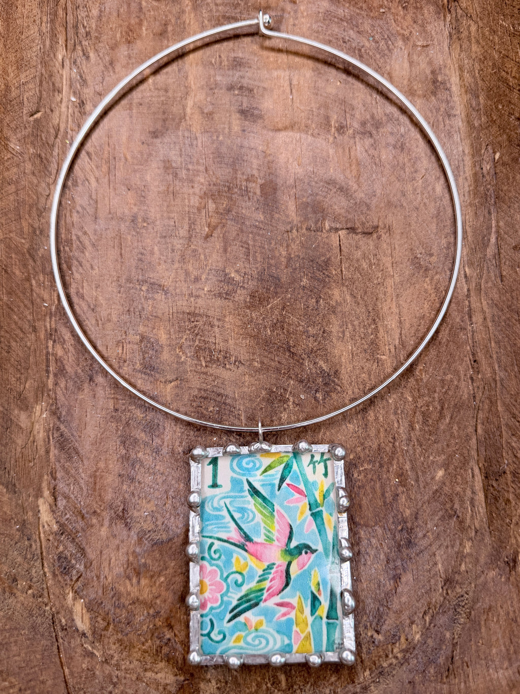 1 Bamboo Tile Soldered Necklace