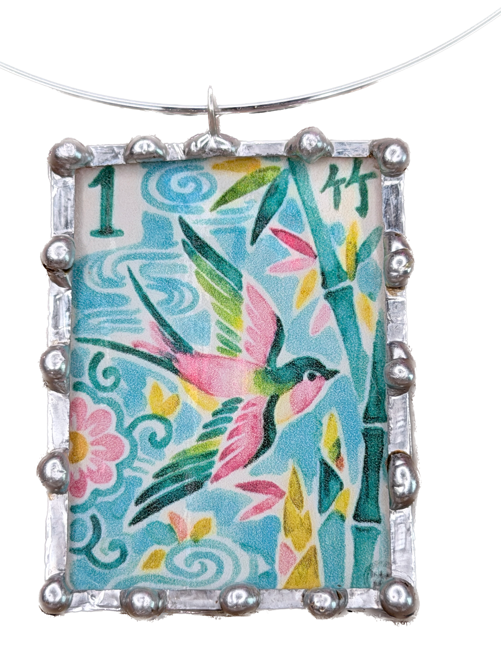 1 Bamboo Tile Soldered Necklace