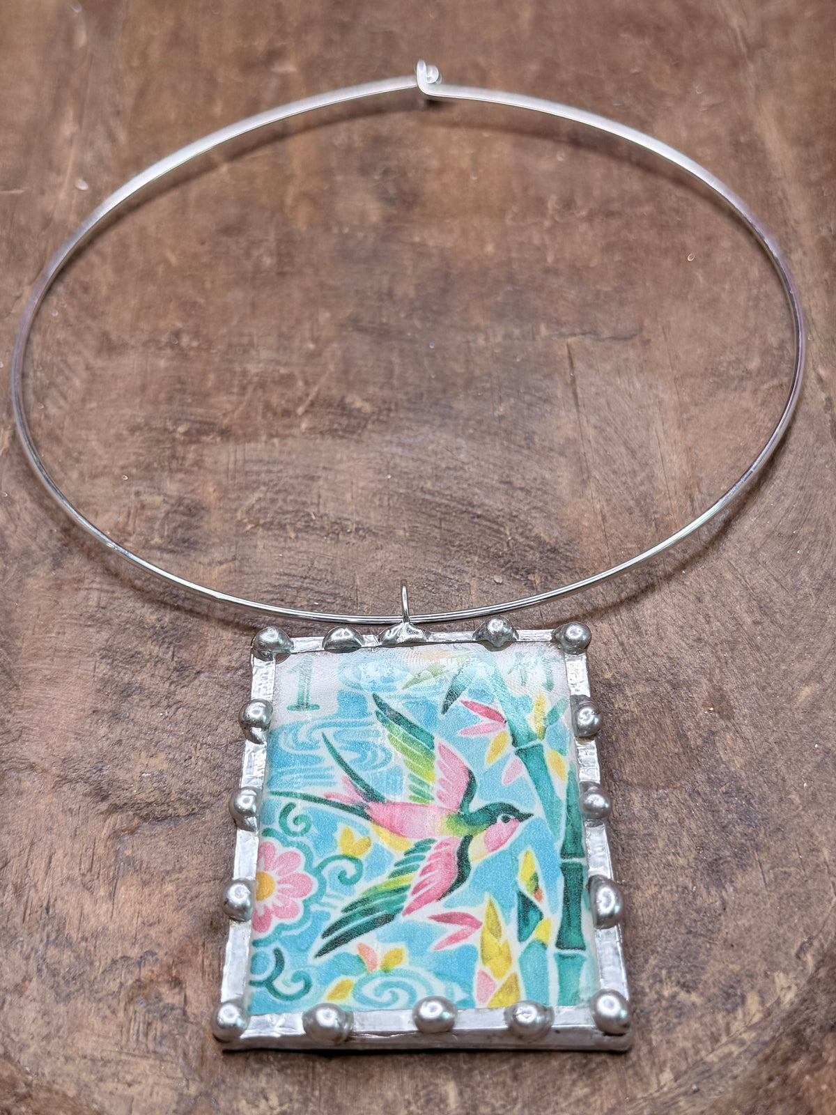 1 Bamboo Tile Soldered Necklace