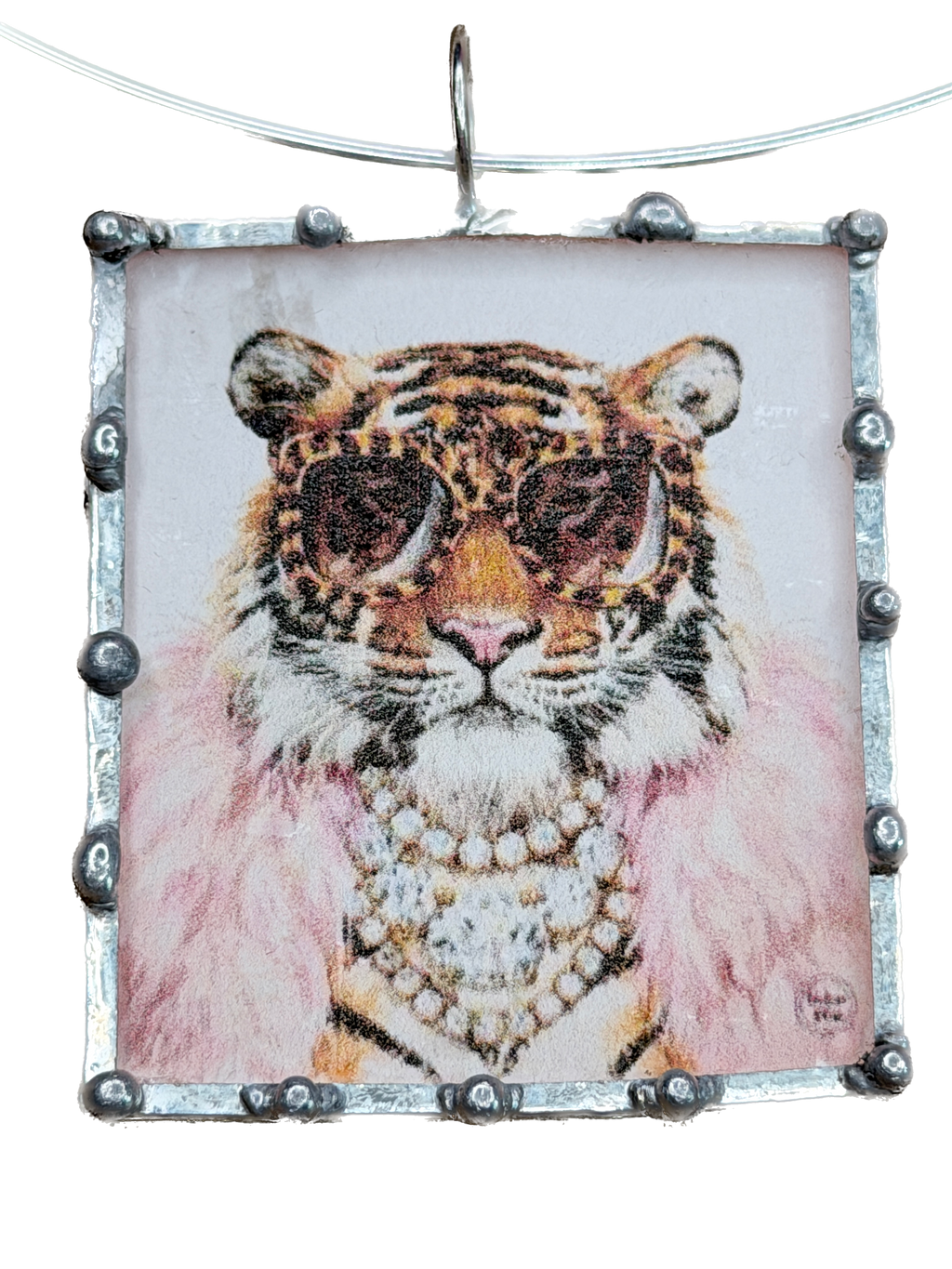 Too Glam To Growl Tiger Soldered Necklace