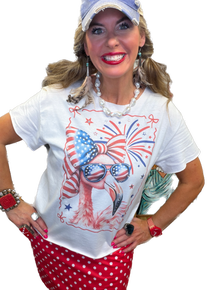 Patriotic Flamingo