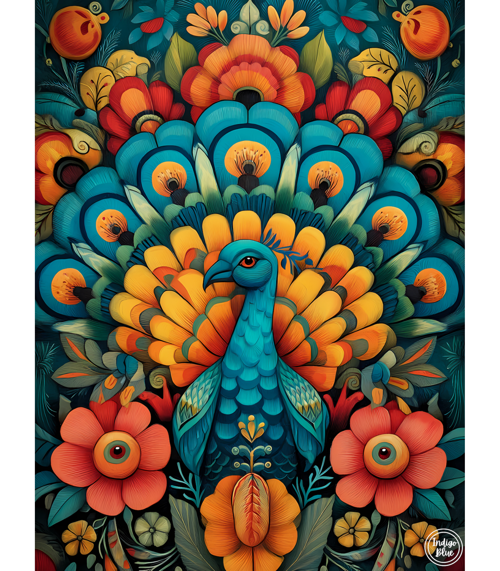 Mexican Peacock Art