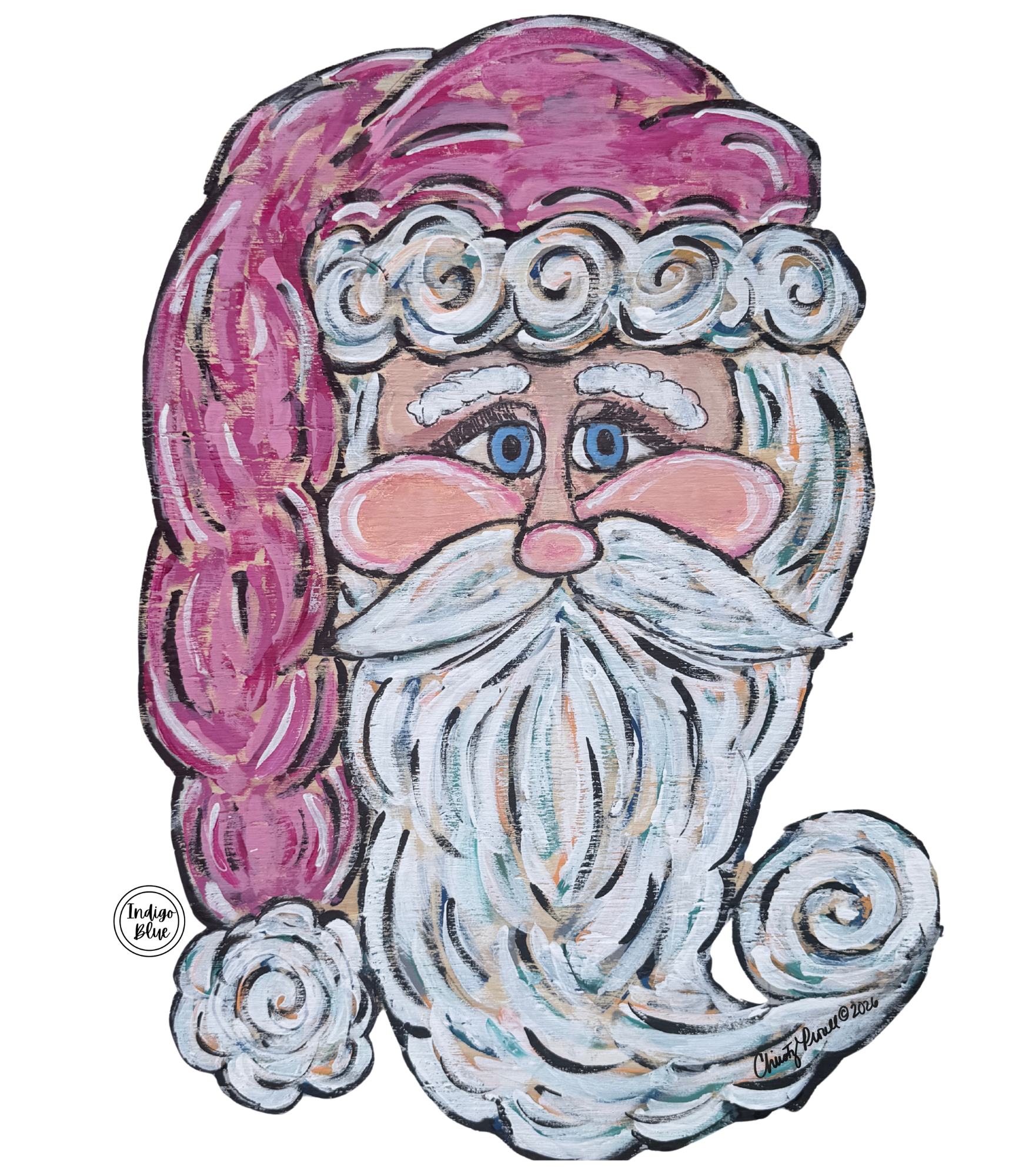 Pretty In Pink Santa