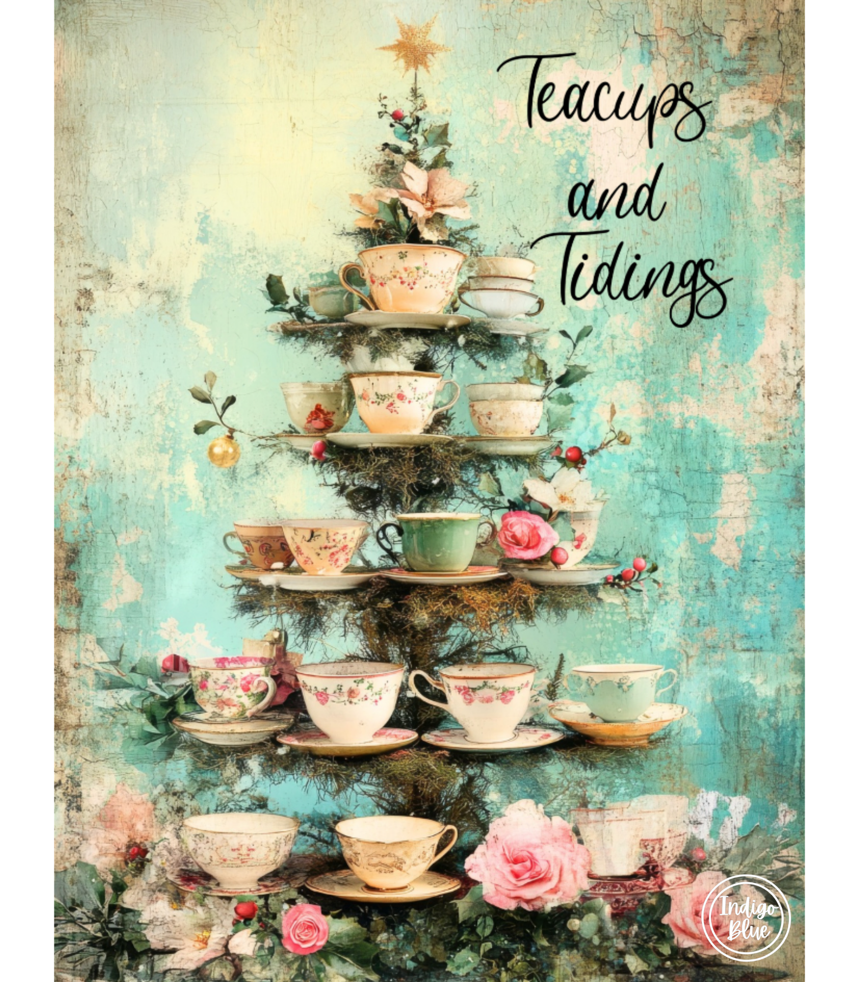 Teacups and Tidings Notecards