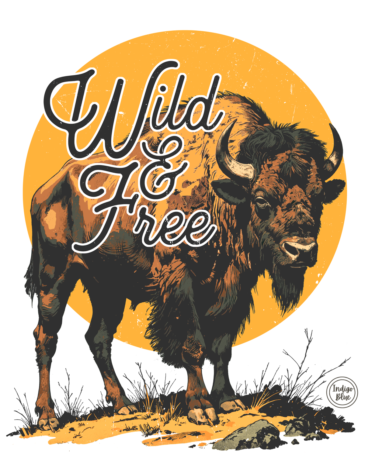 Wild And Free Buffalo