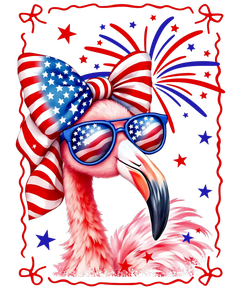 Patriotic Flamingo
